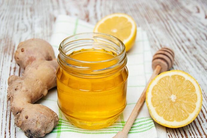 miel avec gingembre et citron pour la puissance